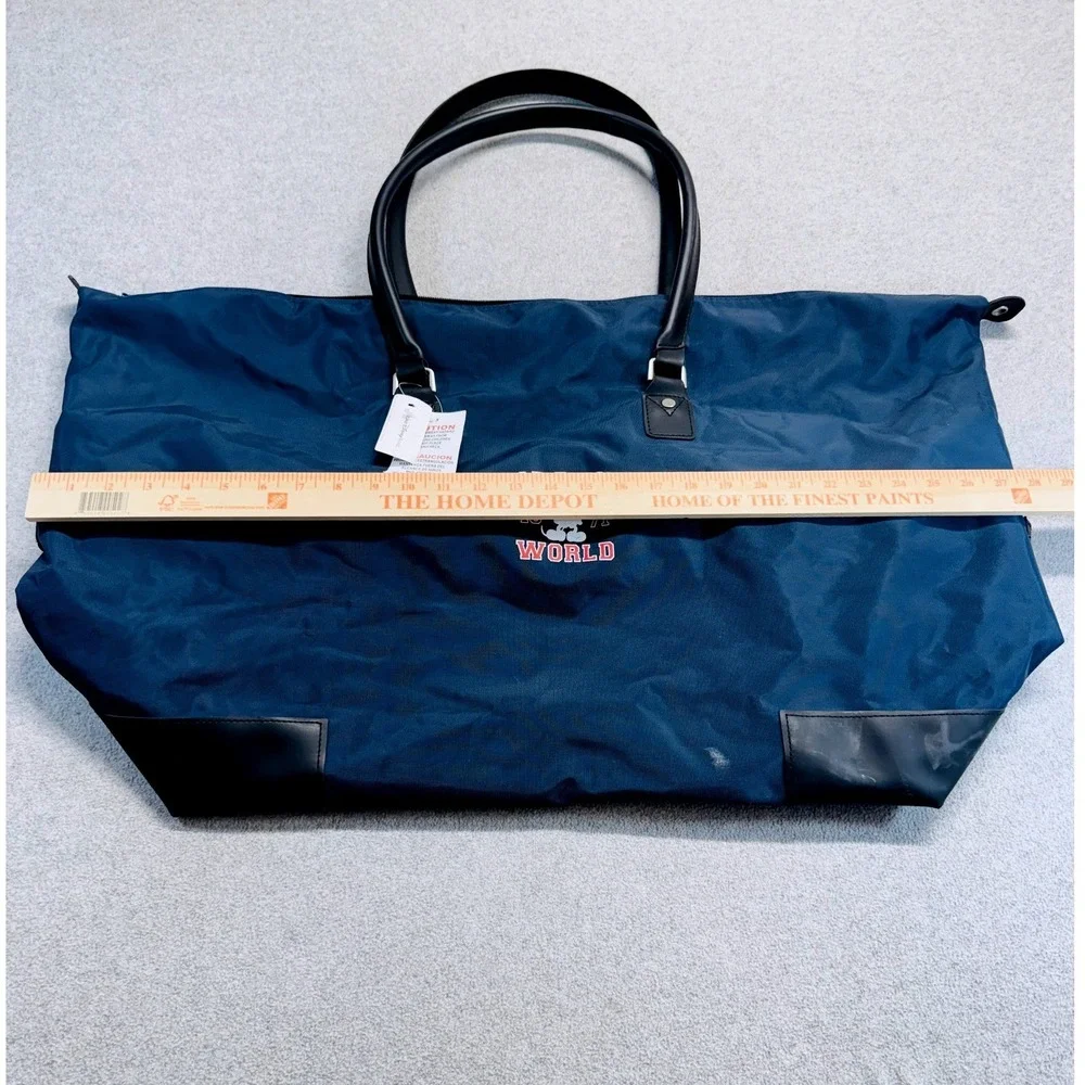 Walt Disney World 1971 Packable Weekender Duffel Travel Bag Blue Mickey Tote NWT